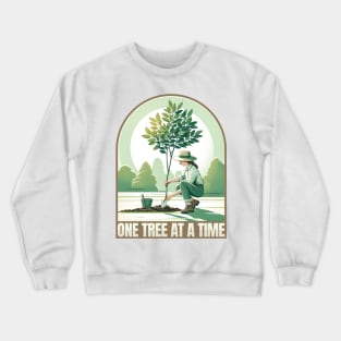 One tree at a time, green day Crewneck Sweatshirt